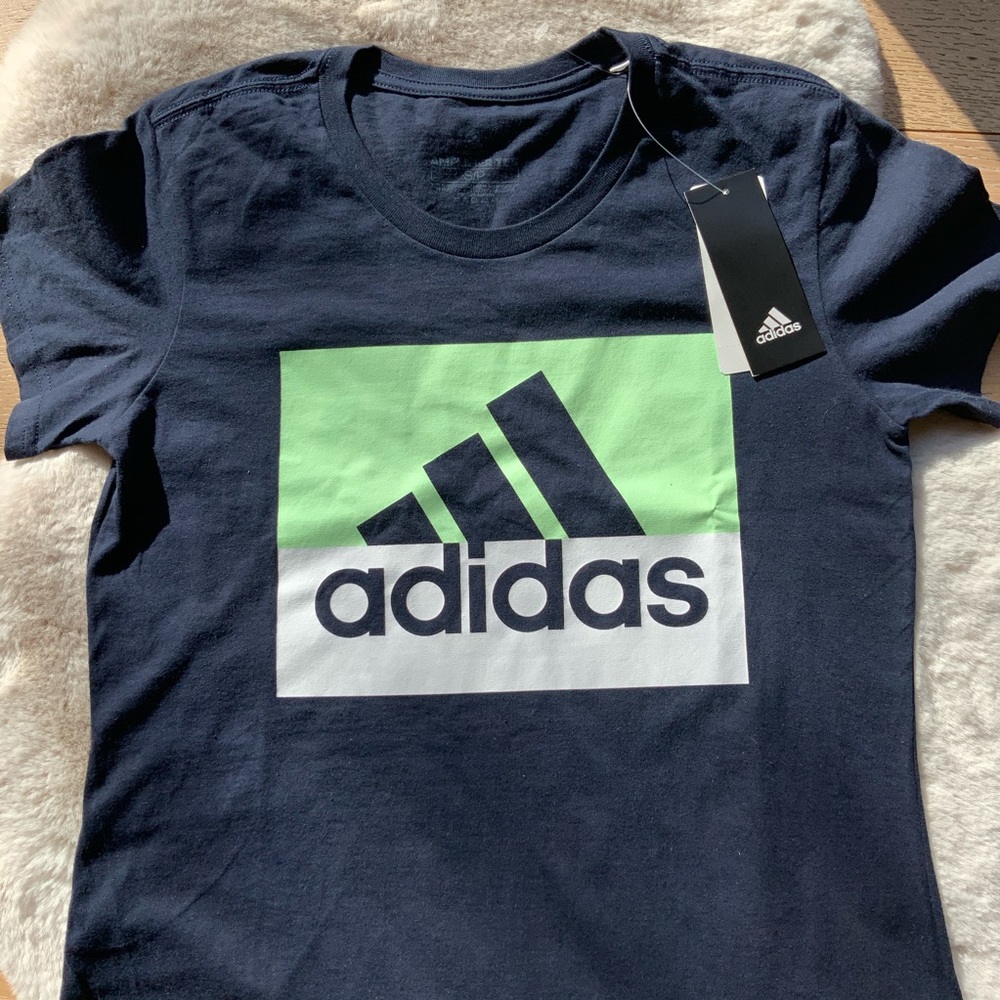 Adidas Badge of Sport Moto Block Tee Size S - Picture 4 of 6